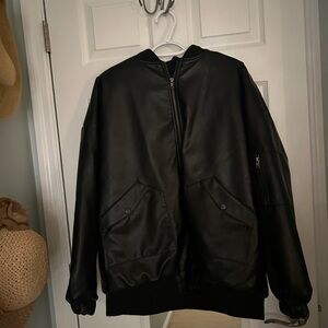Edikted Black Bomber Jacket
